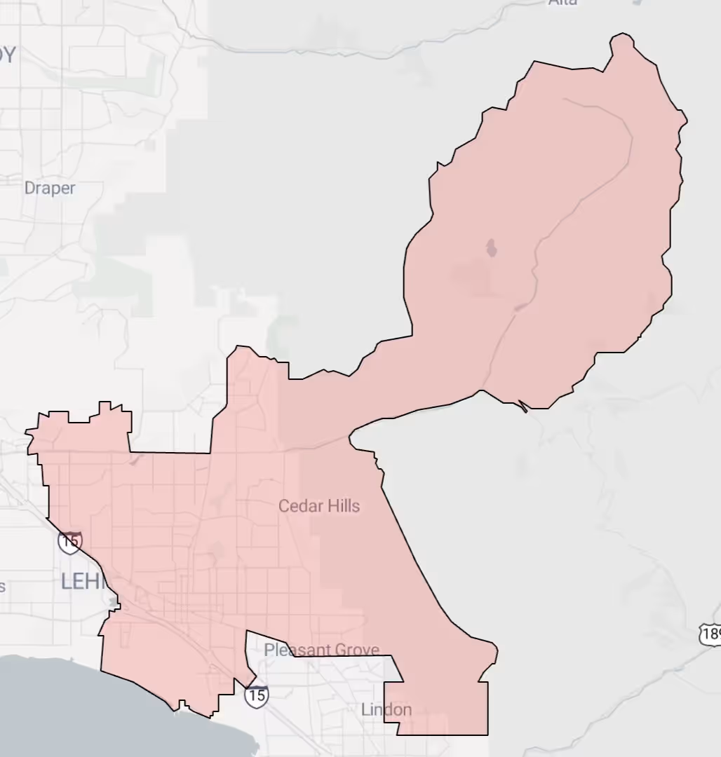 Utah State Senate District 21 map (2026)